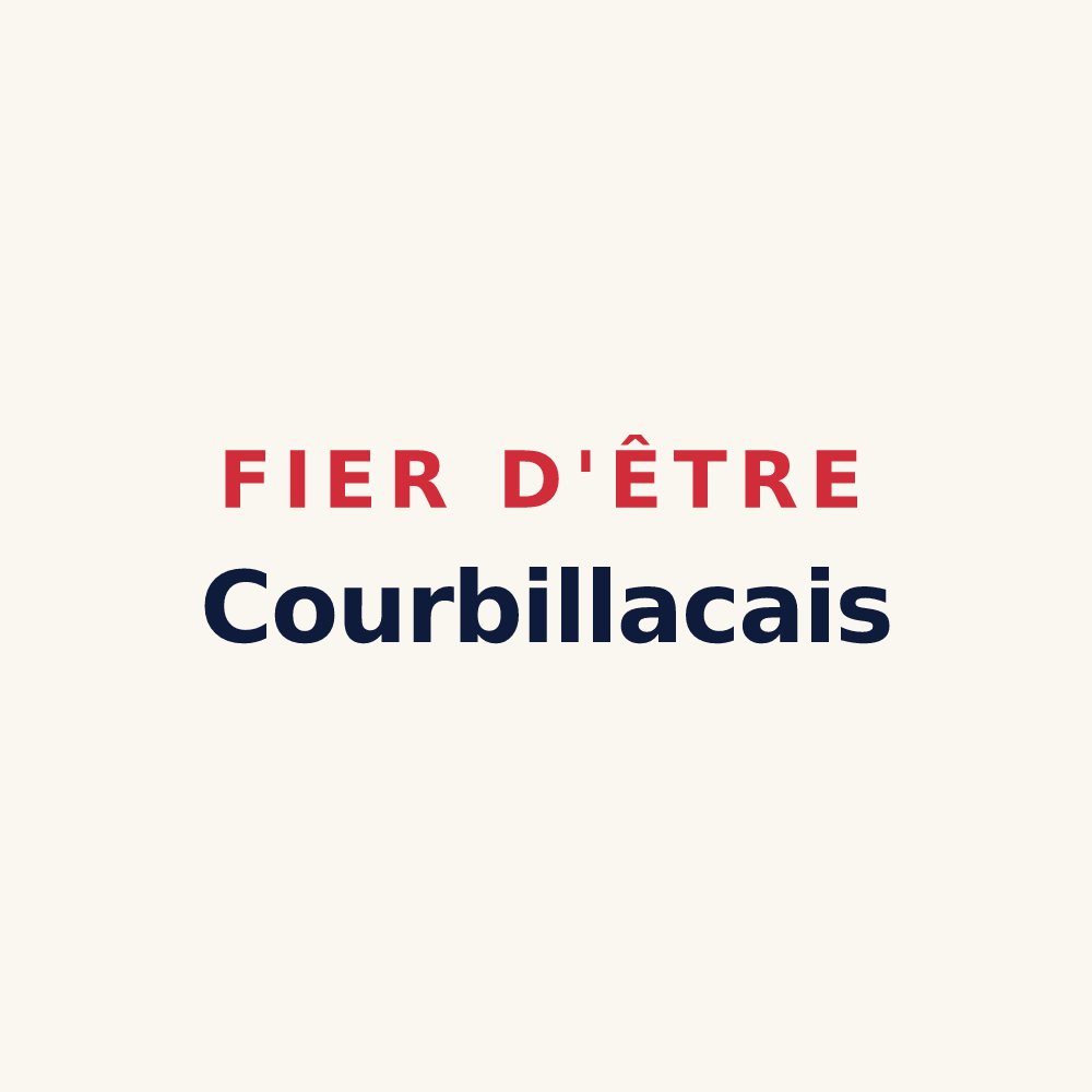 Tasse « Fier d'être Courbillacais » — design pour Courbillac