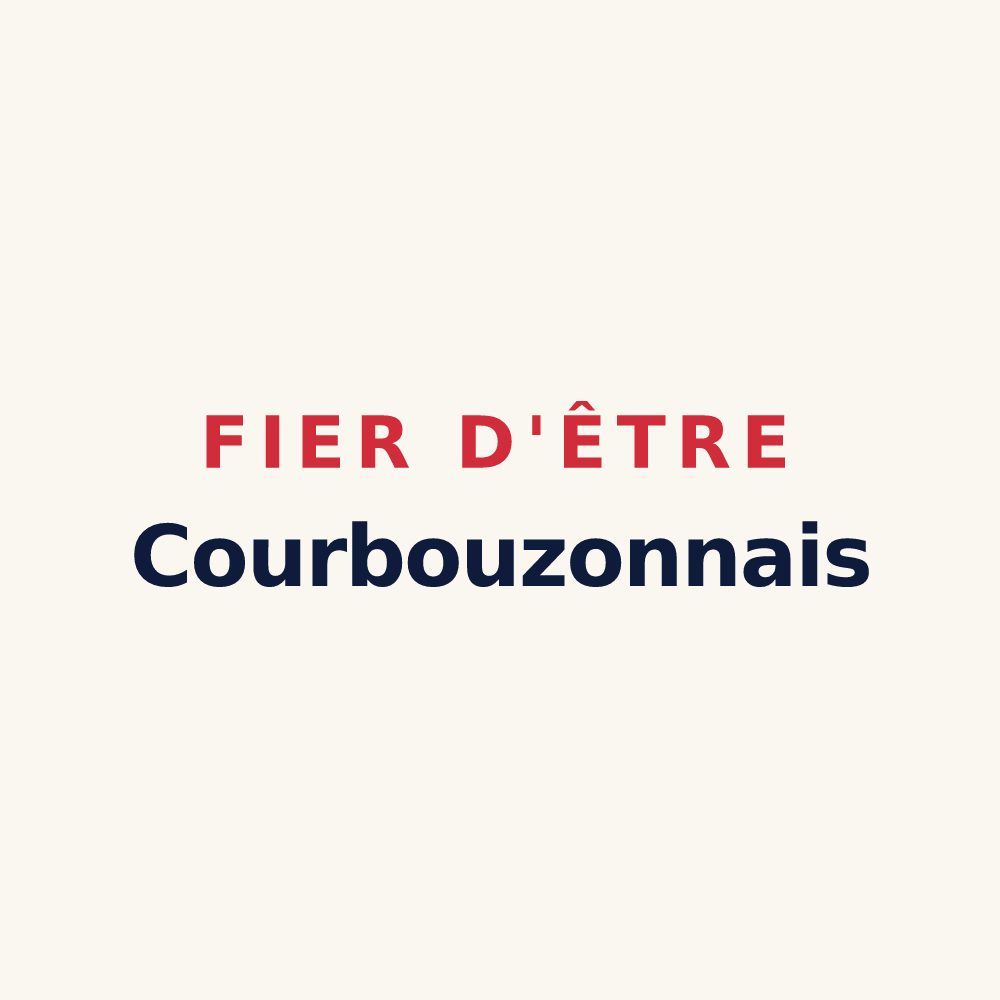 Tasse « Fier d'être Courbouzonnais » — design pour Courbouzon