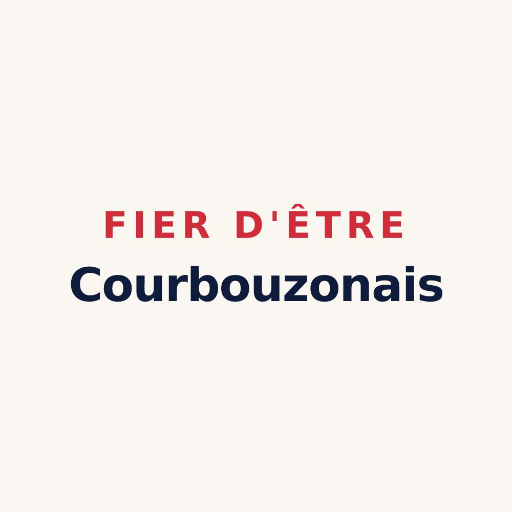 Tasse « Fier d'être Courbouzonais » — design pour Courbouzon
