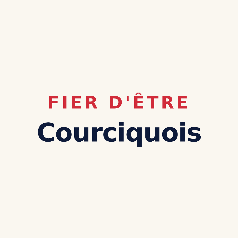 Tasse « Fier d'être Courciquois » — design pour Courçay