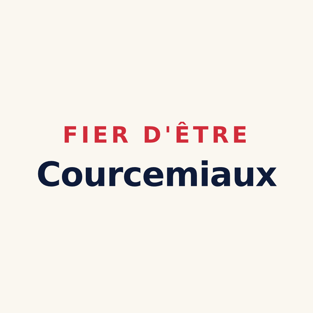 Tasse « Fier d'être Courcemiaux » — design pour Courcemain