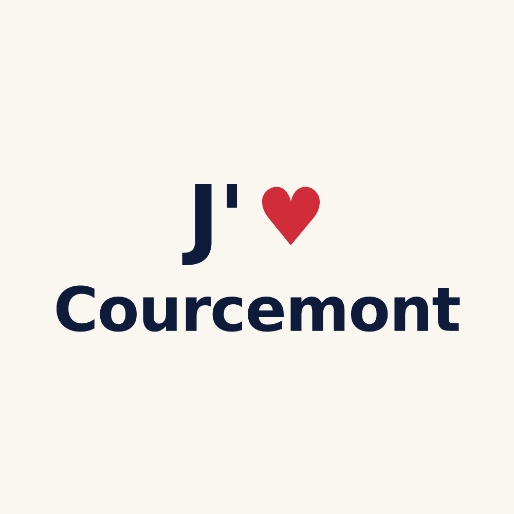 Tasse personnalisée Courcemont — design J'aime Courcemont