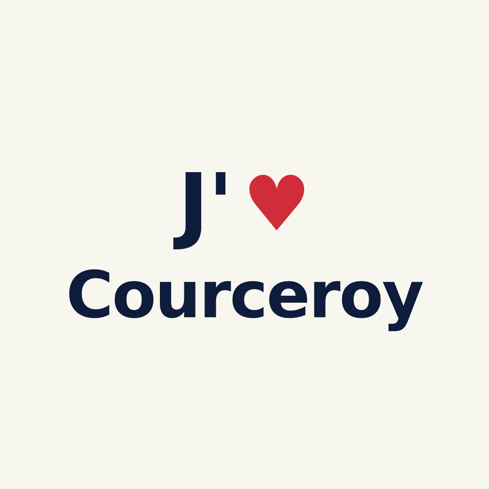 Tasse personnalisée Courceroy — design J'aime Courceroy