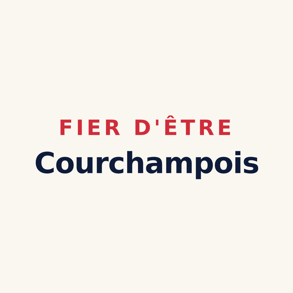 Tasse « Fier d'être Courchampois » — design pour Courchamps