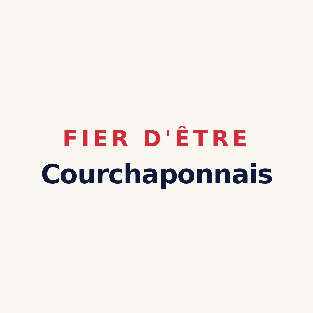 Tasse « Fier d'être Courchaponnais » — design pour Courchapon