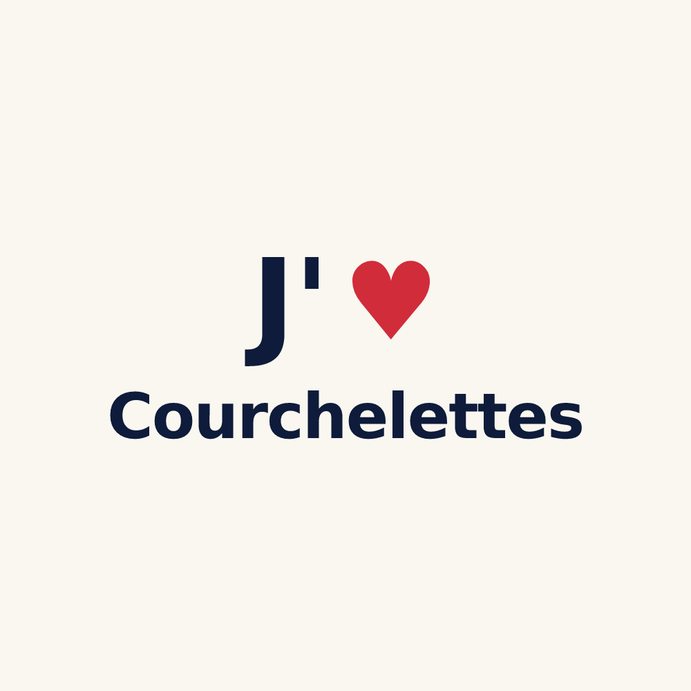 Tasse personnalisée Courchelettes — design J'aime Courchelettes