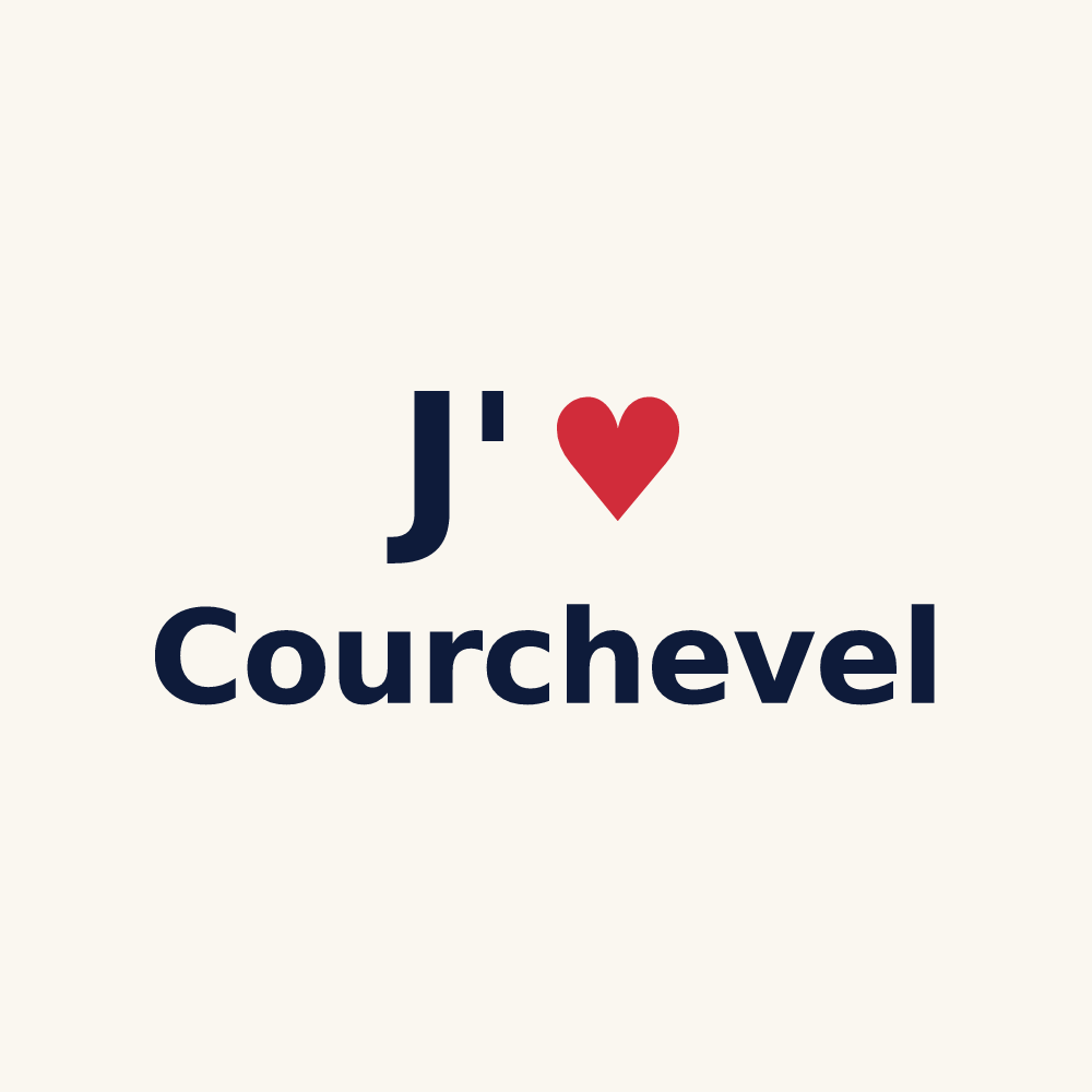 Tasse personnalisée Courchevel — design J'aime Courchevel