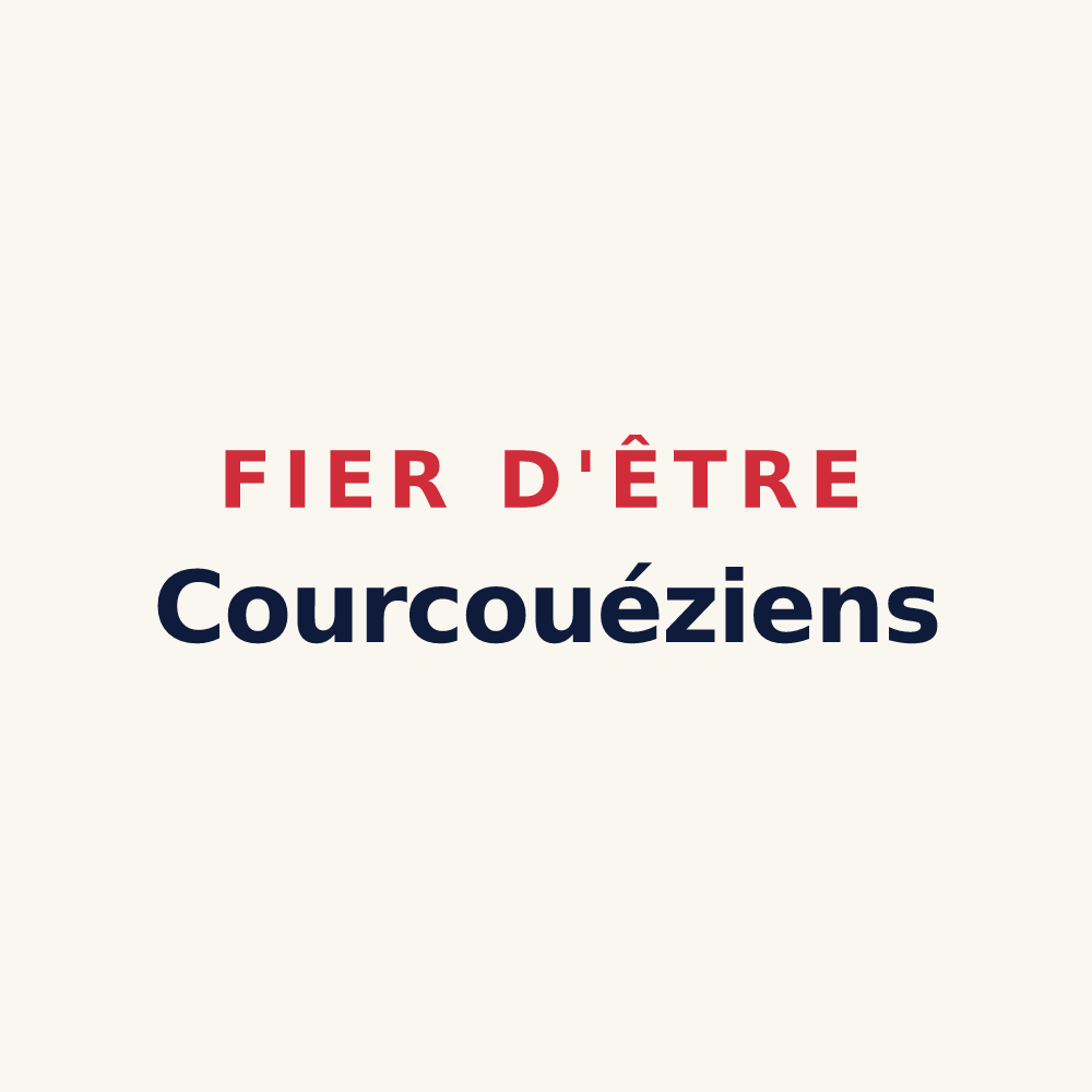 Tasse « Fier d'être Courcouéziens » — design pour Courcoué