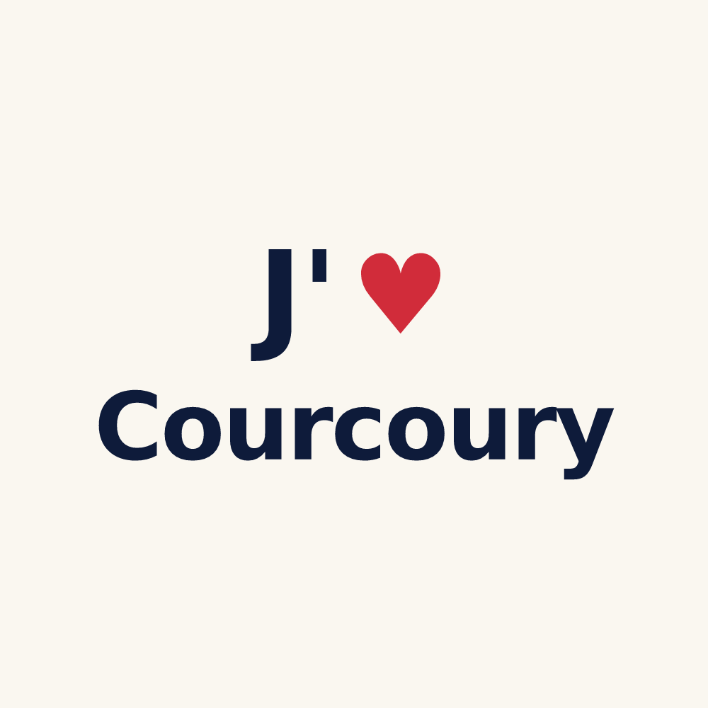 Tasse personnalisée Courcoury — design J'aime Courcoury