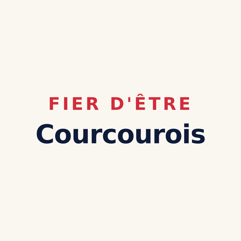 Tasse « Fier d'être Courcourois » — design pour Courcoury
