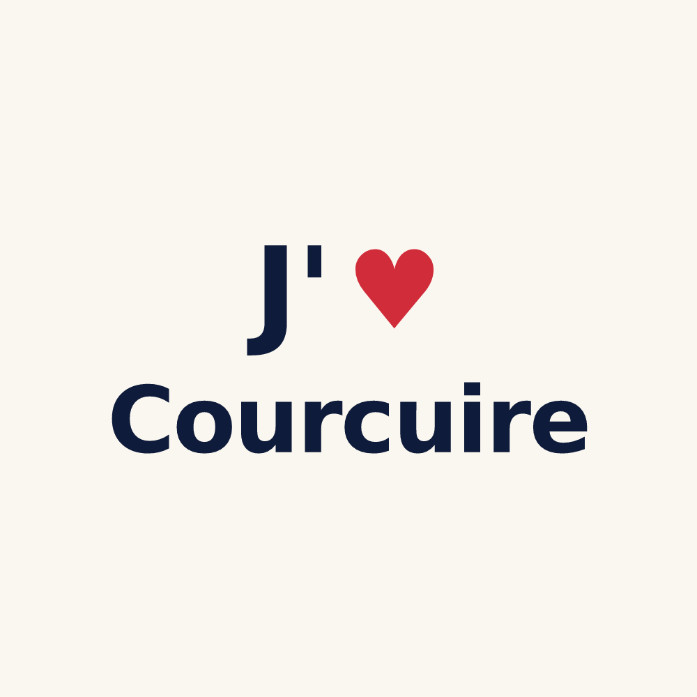 Tasse personnalisée Courcuire — design J'aime Courcuire