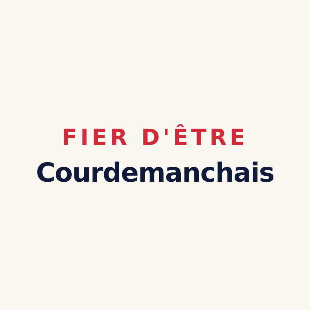 Tasse « Fier d'être Courdemanchais » — design pour Courdemanche