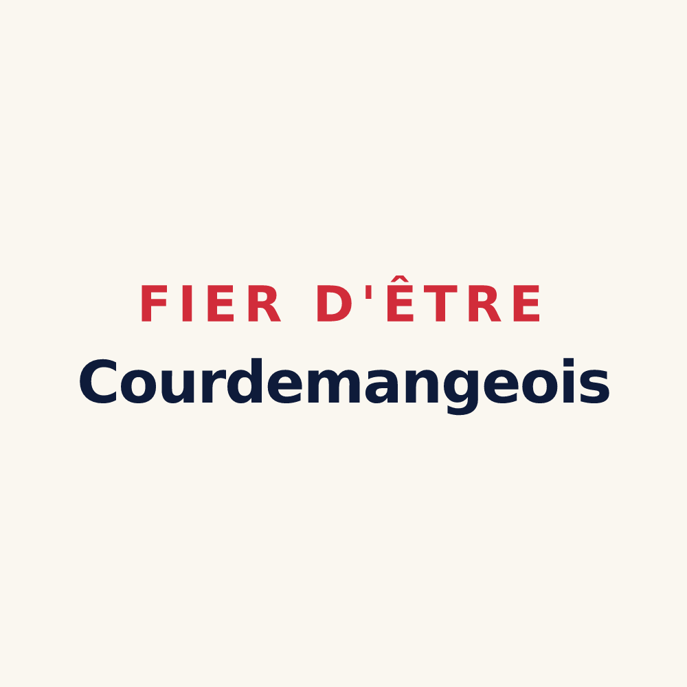 Tasse « Fier d'être Courdemangeois » — design pour Courdemanges