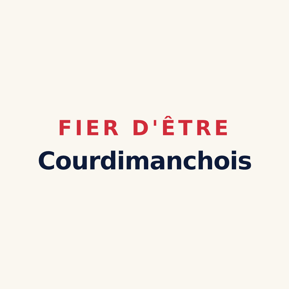 Tasse « Fier d'être Courdimanchois » — design pour Courdimanche