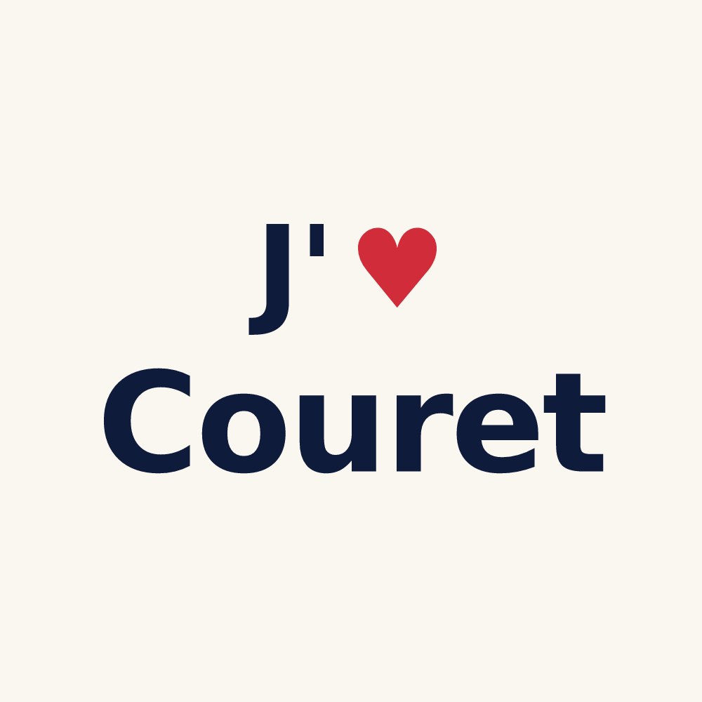Tasse personnalisée Couret — design J'aime Couret
