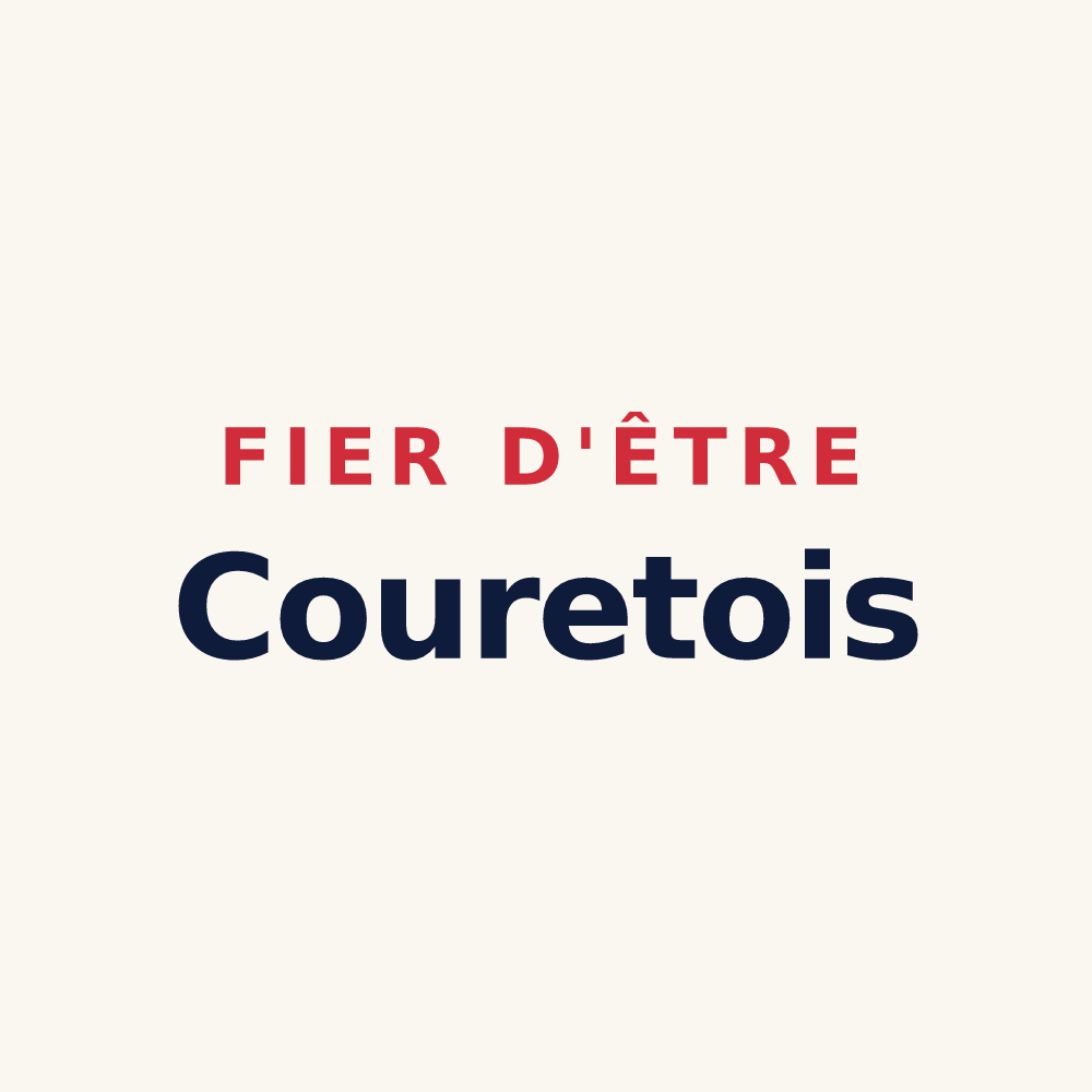 Tasse « Fier d'être Couretois » — design pour Couret