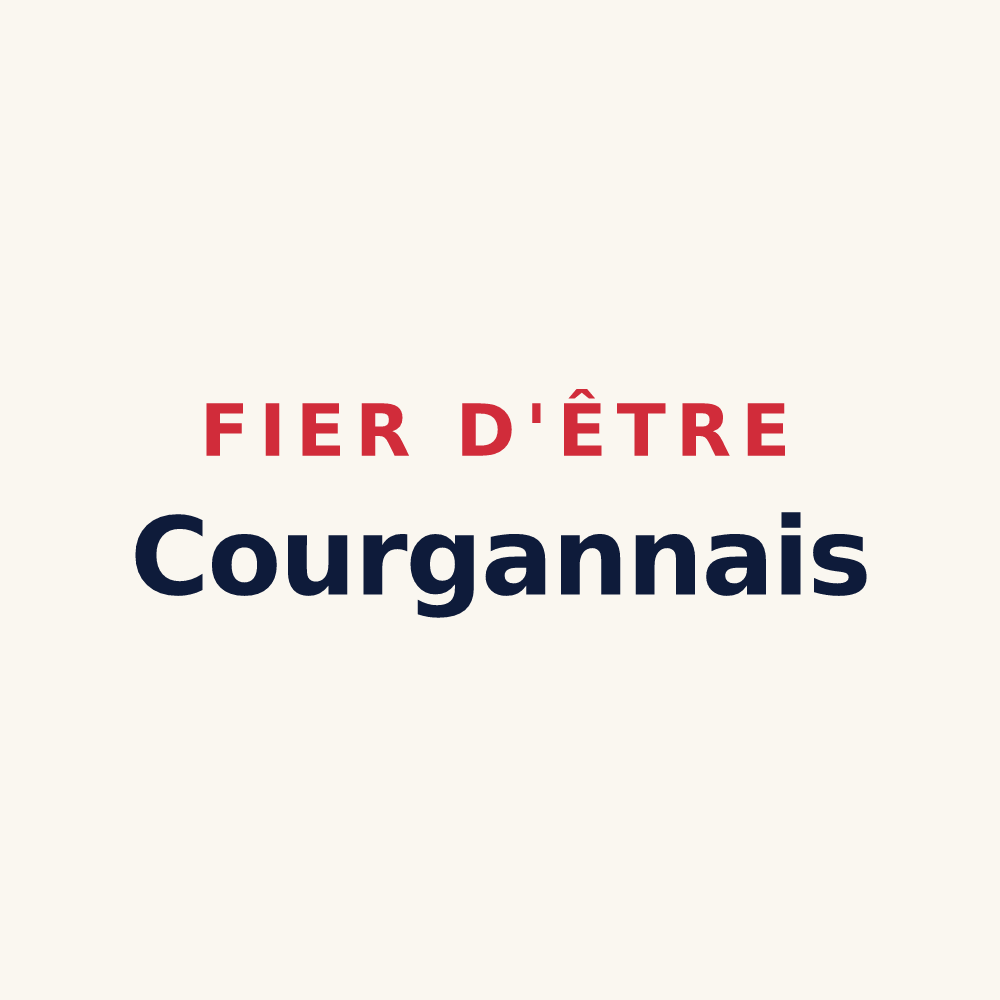 Tasse « Fier d'être Courgannais » — design pour Courgains
