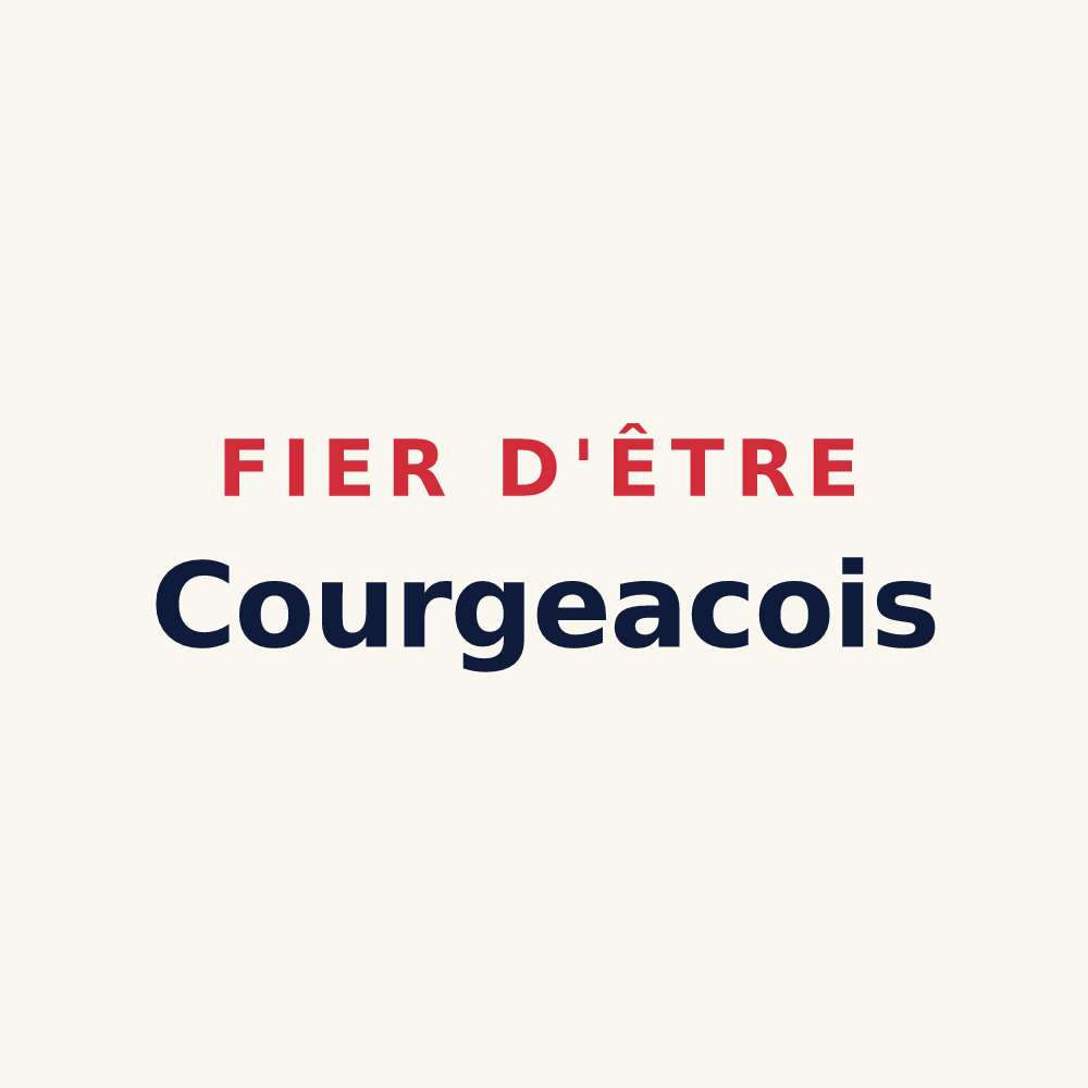 Tasse « Fier d'être Courgeacois » — design pour Courgeac