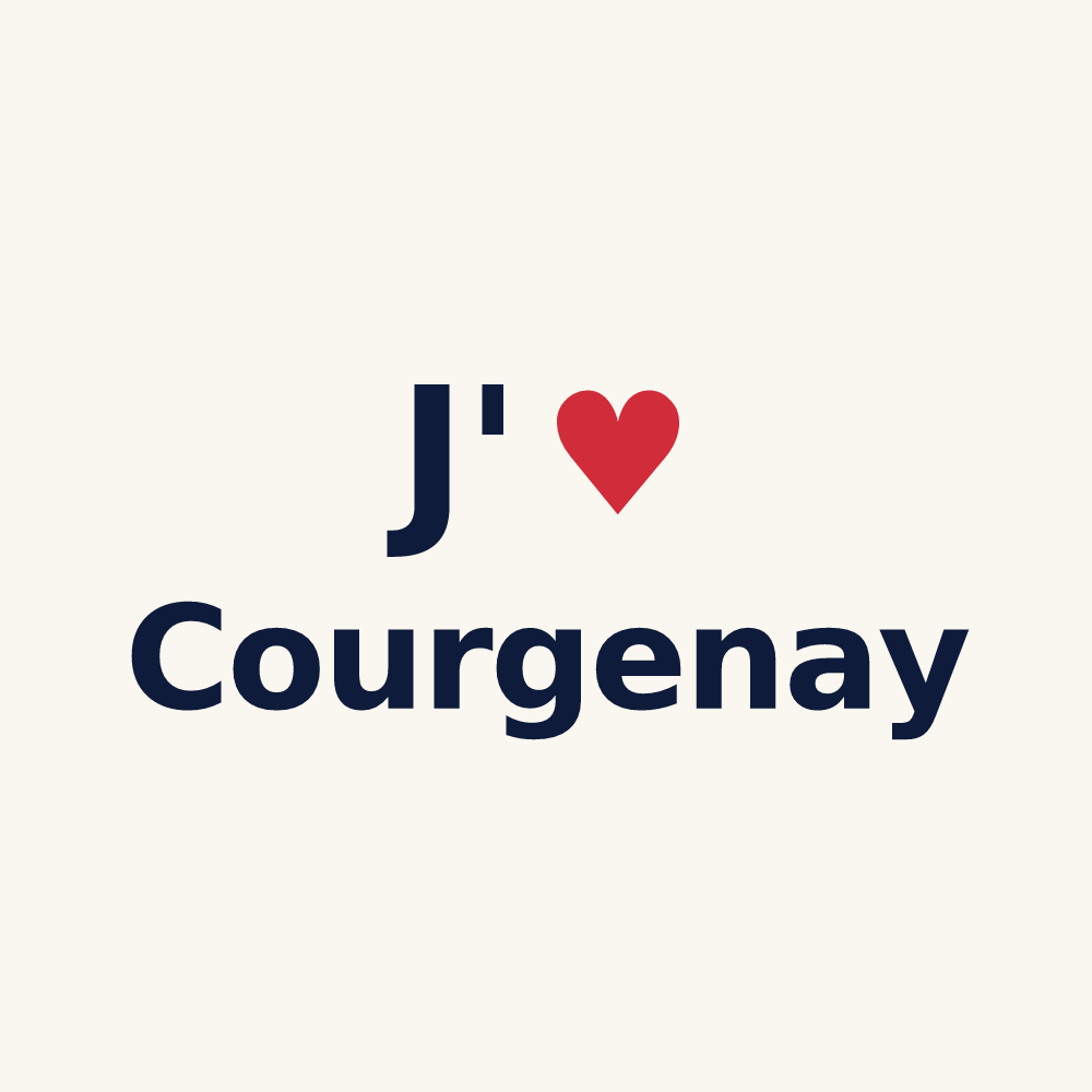 Tasse personnalisée Courgenay — design J'aime Courgenay