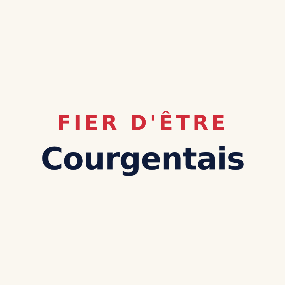 Tasse « Fier d'être Courgentais » — design pour Courgent