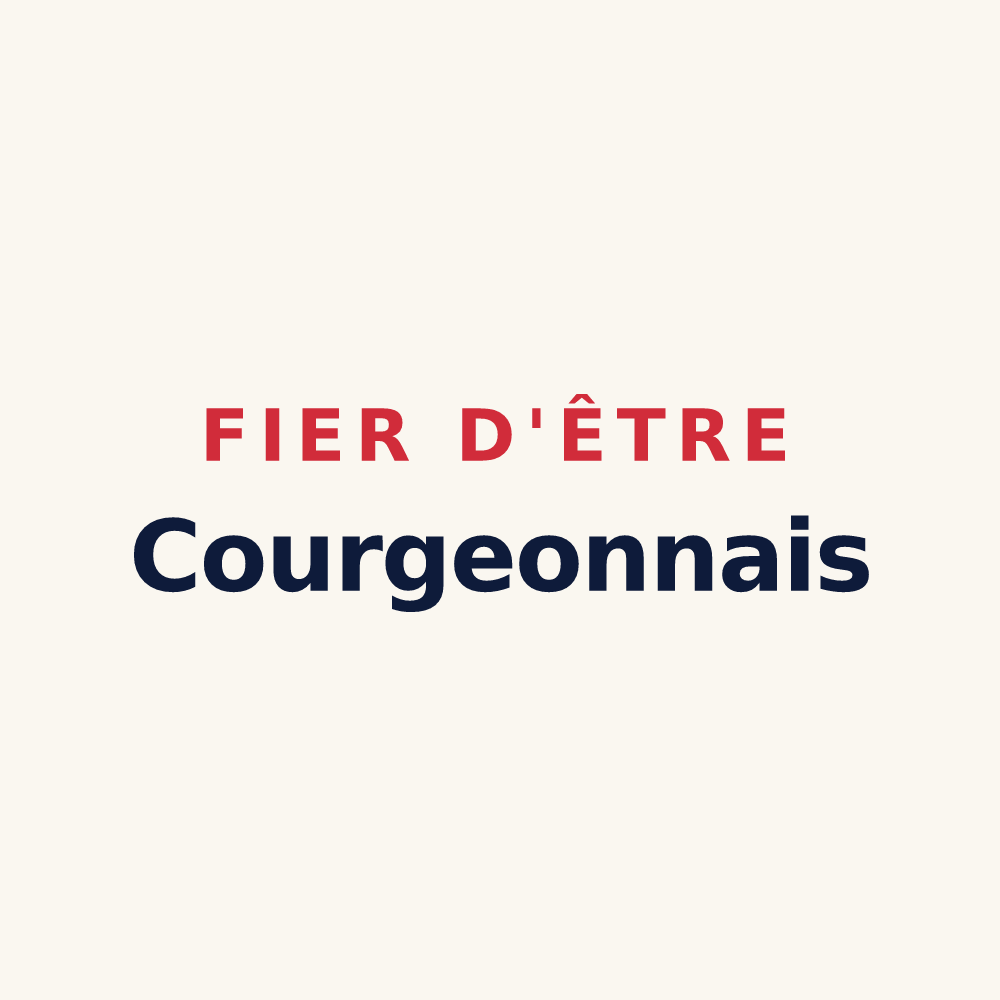 Tasse « Fier d'être Courgeonnais » — design pour Courgeon