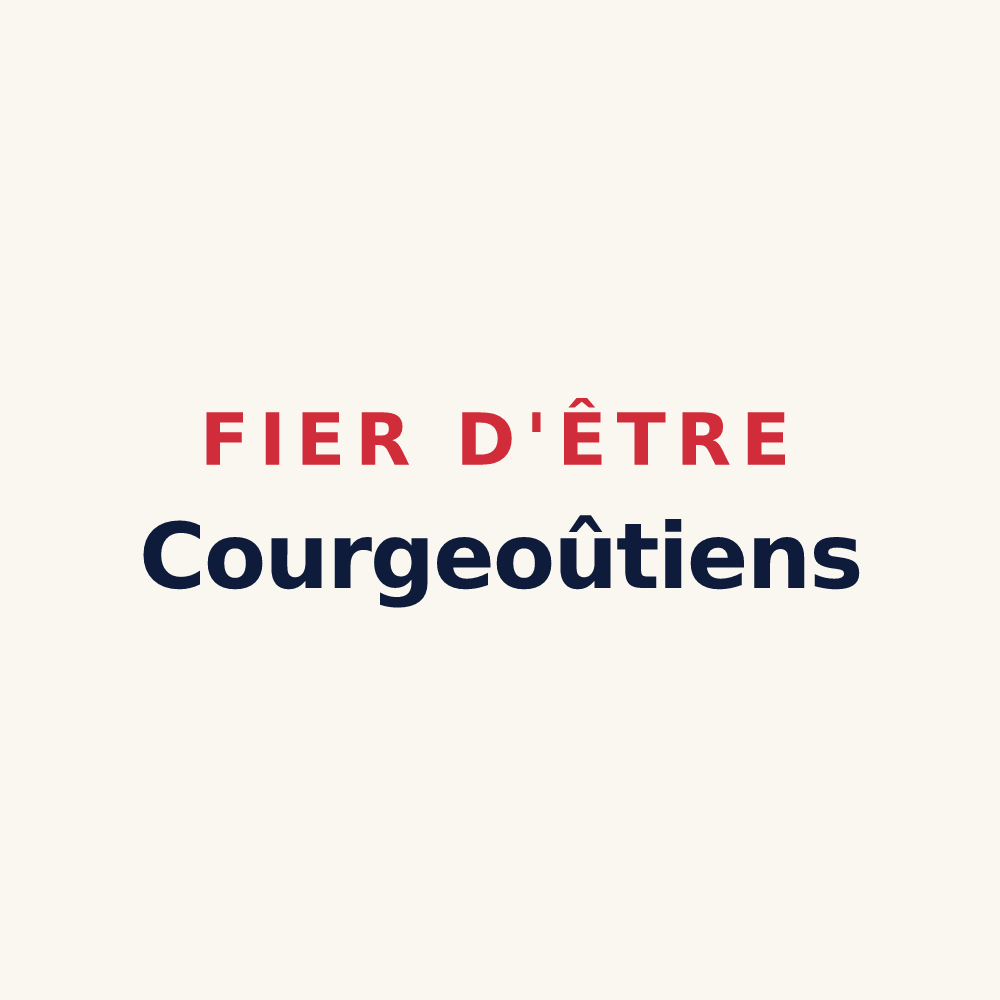 Tasse « Fier d'être Courgeoûtiens » — design pour Courgeoût