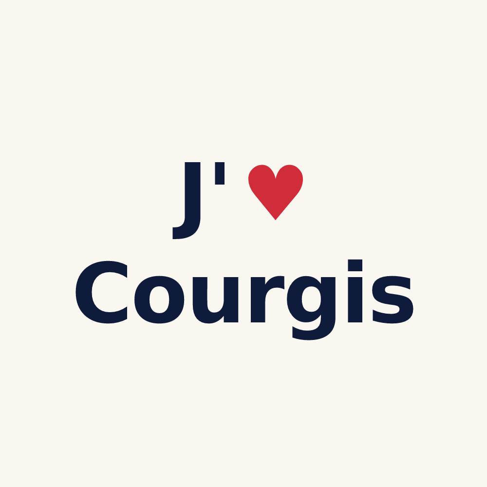 Tasse personnalisée Courgis — design J'aime Courgis