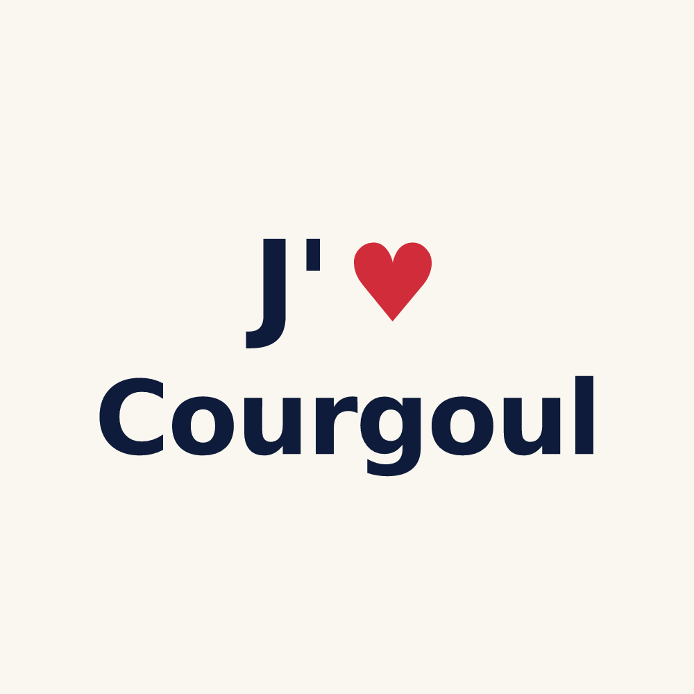 Tasse personnalisée Courgoul — design J'aime Courgoul