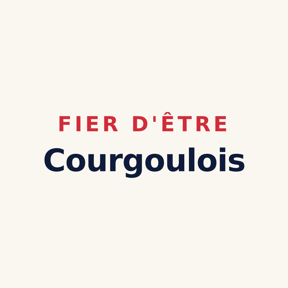 Tasse « Fier d'être Courgoulois » — design pour Courgoul