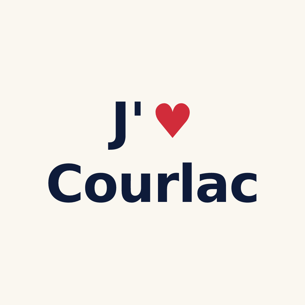 Tasse personnalisée Courlac — design J'aime Courlac