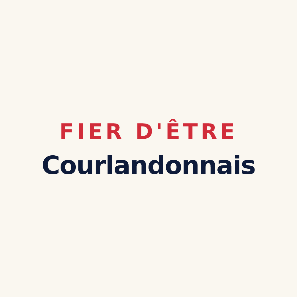 Tasse « Fier d'être Courlandonnais » — design pour Courlandon