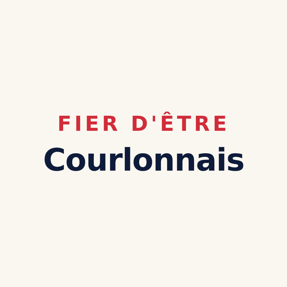 Tasse « Fier d'être Courlonnais » — design pour Courlon-sur-Yonne