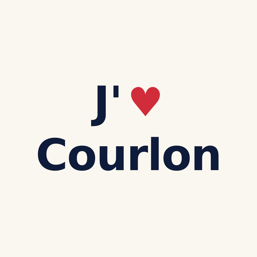 Tasse personnalisée Courlon — design J'aime Courlon