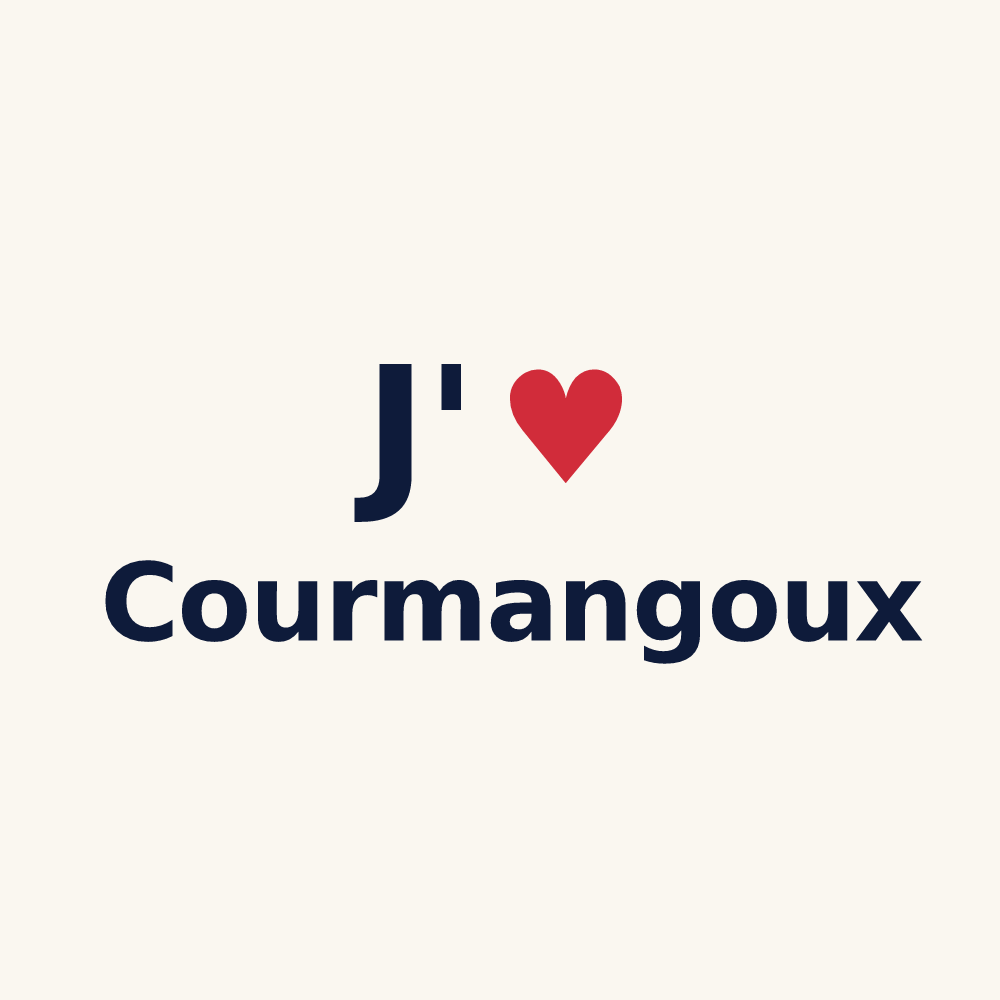 Tasse personnalisée Courmangoux — design J'aime Courmangoux