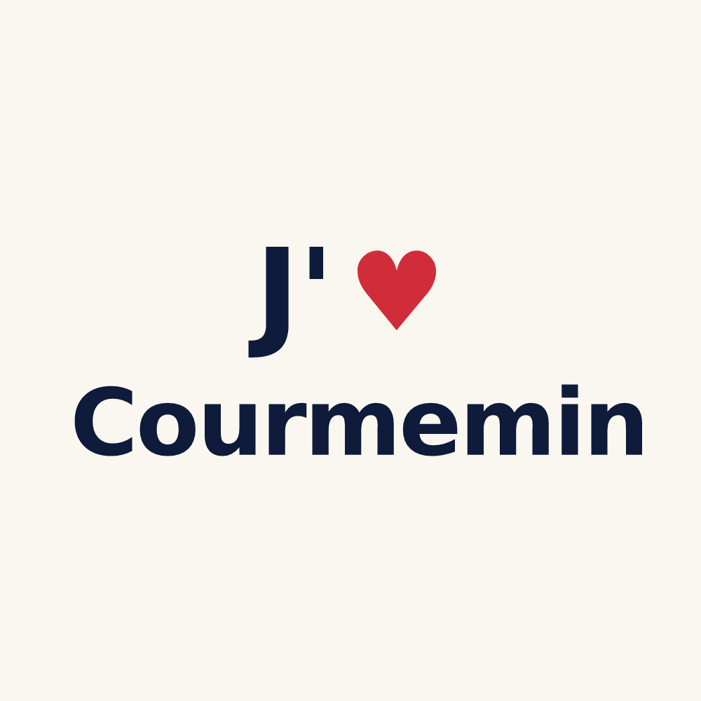 Tasse personnalisée Courmemin — design J'aime Courmemin