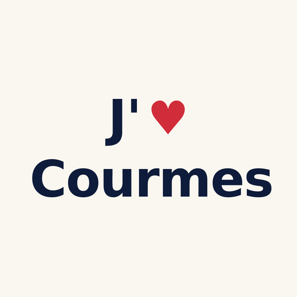 Tasse personnalisée Courmes — design J'aime Courmes