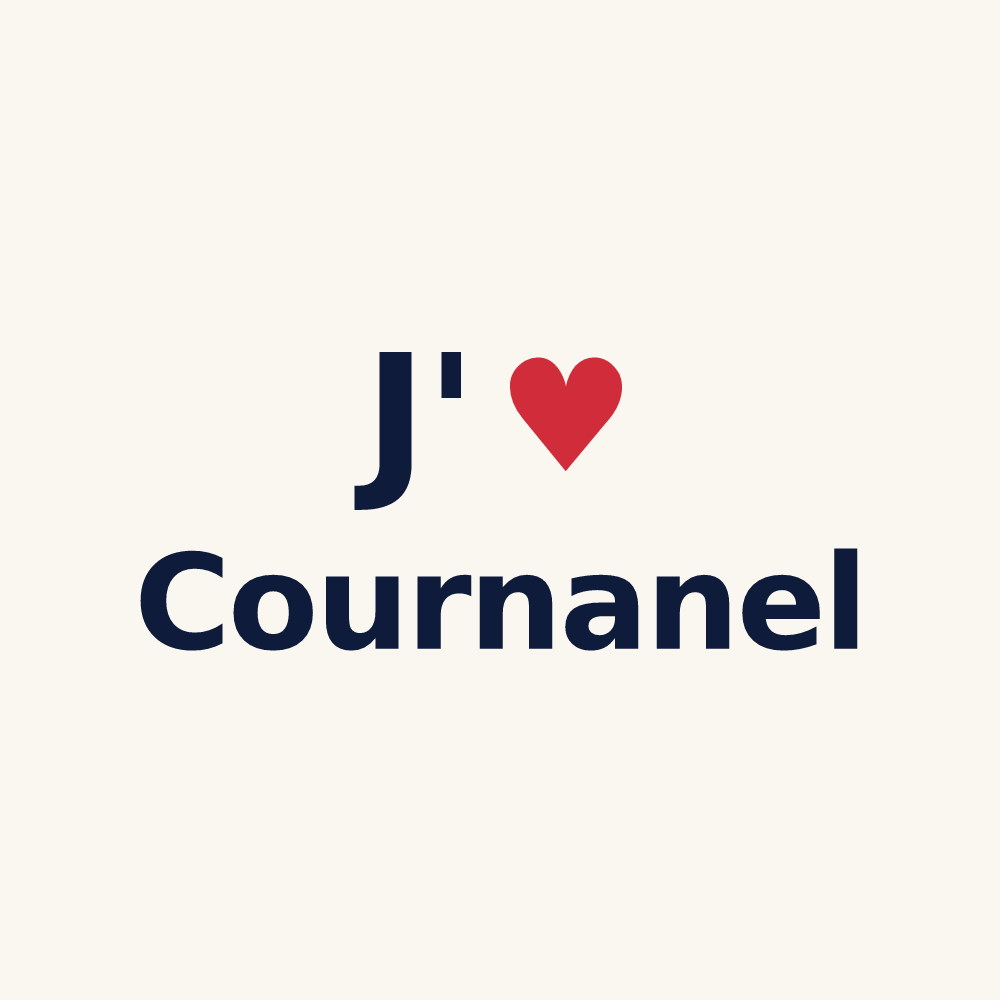 Tasse personnalisée Cournanel — design J'aime Cournanel