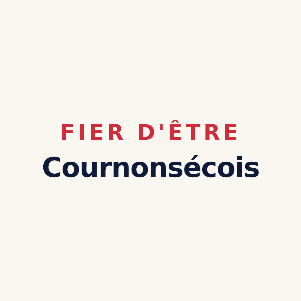 Tasse « Fier d'être Cournonsécois » — design pour Cournonsec