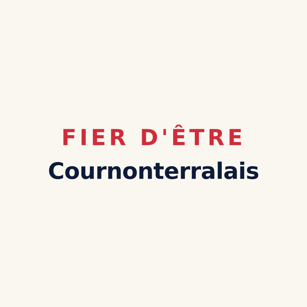 Tasse « Fier d'être Cournonterralais » — design pour Cournonterral