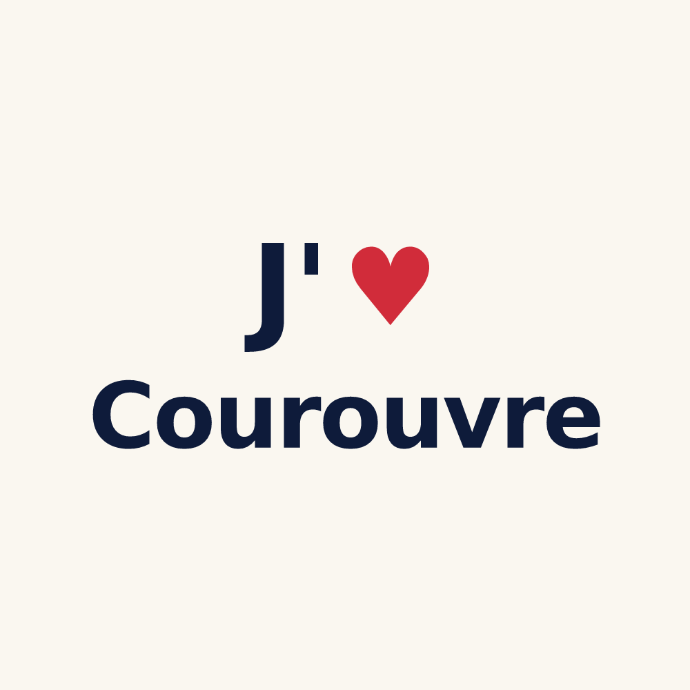 Tasse personnalisée Courouvre — design J'aime Courouvre