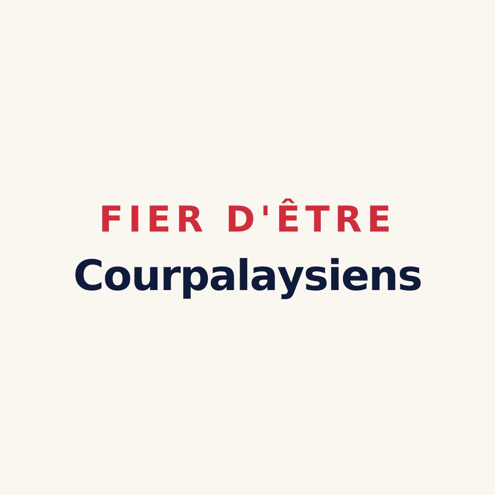 Tasse « Fier d'être Courpalaysiens » — design pour Courpalay
