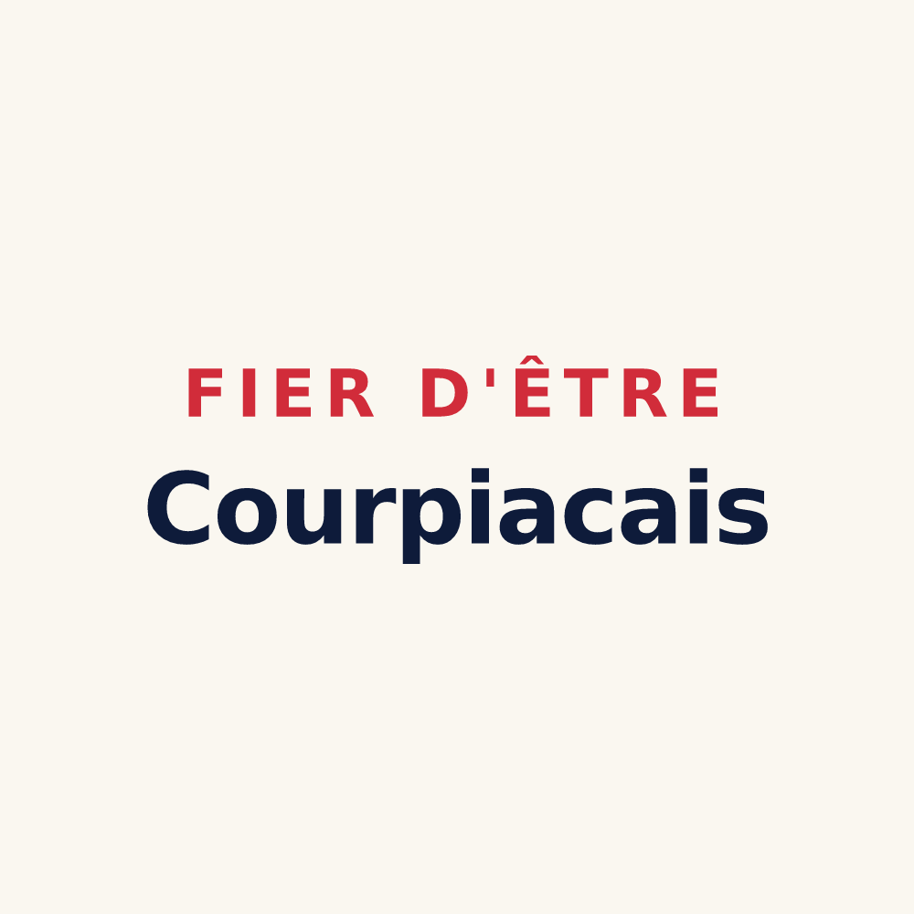 Tasse « Fier d'être Courpiacais » — design pour Courpiac