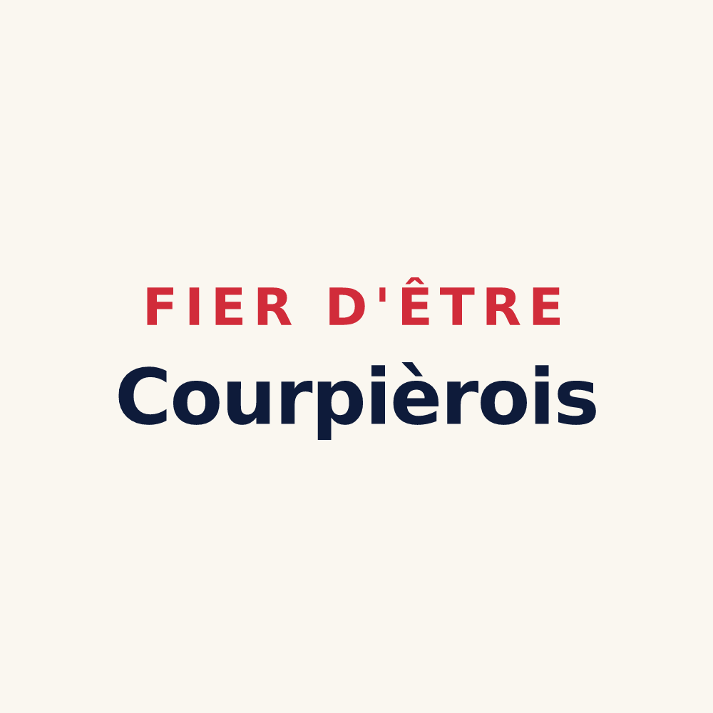 Tasse « Fier d'être Courpièrois » — design pour Courpière