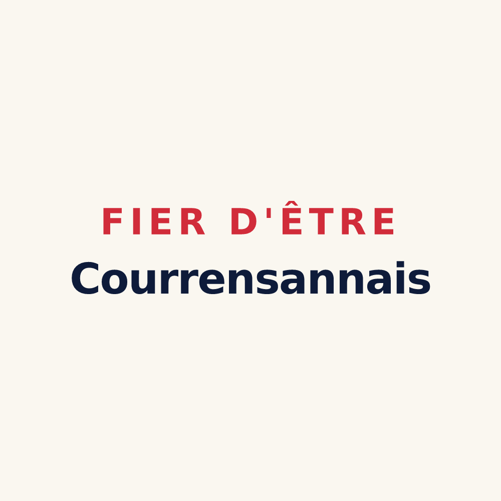 Tasse « Fier d'être Courrensannais » — design pour Courrensan