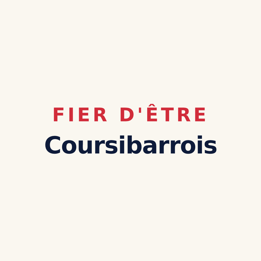 Tasse « Fier d'être Coursibarrois » — design pour Cours-les-Barres