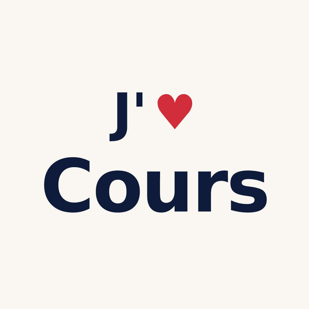 Tasse personnalisée Cours — design J'aime Cours