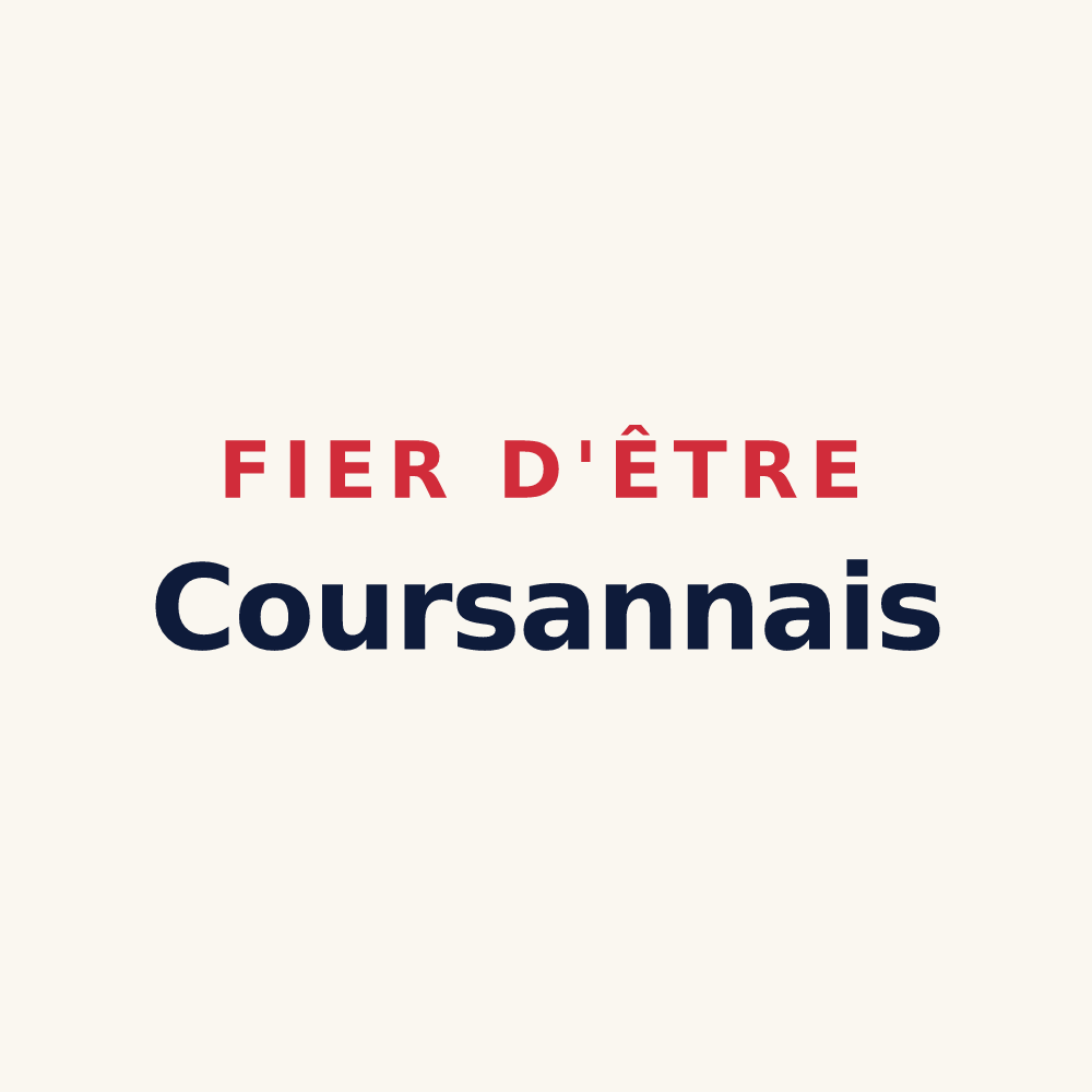 Tasse « Fier d'être Coursannais » — design pour Coursan-en-Othe