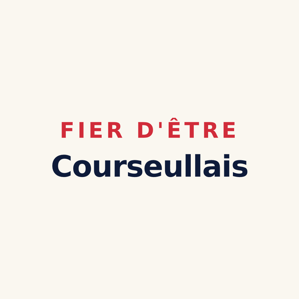 Tasse « Fier d'être Courseullais » — design pour Courseulles-sur-Mer