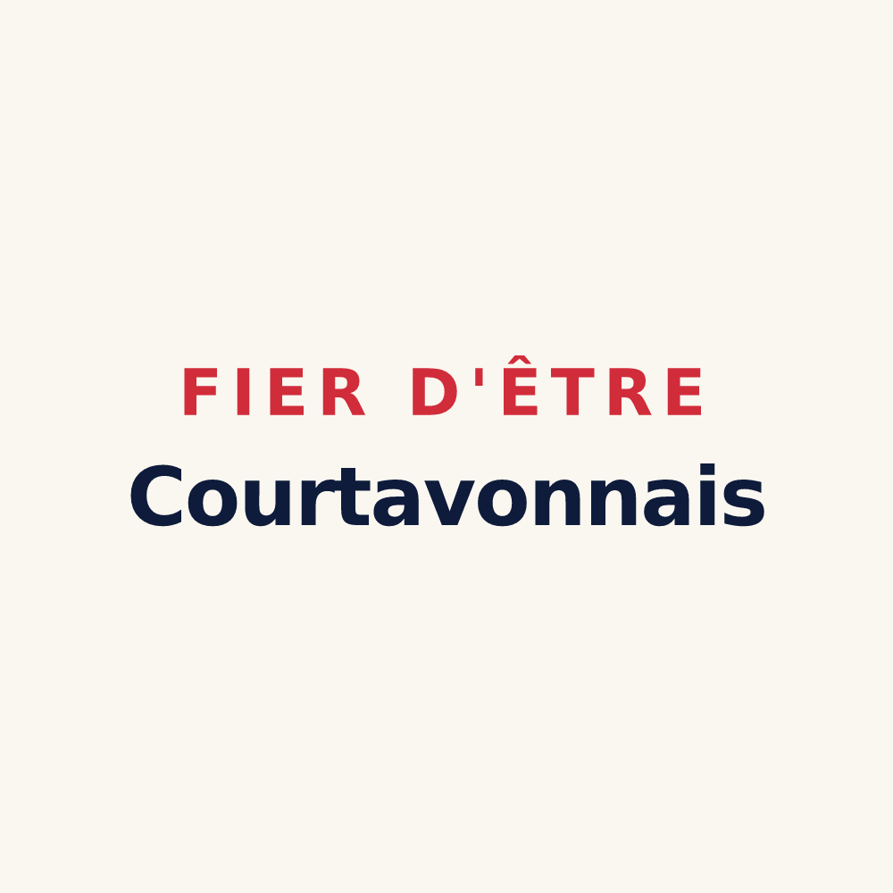 Tasse « Fier d'être Courtavonnais » — design pour Courtavon