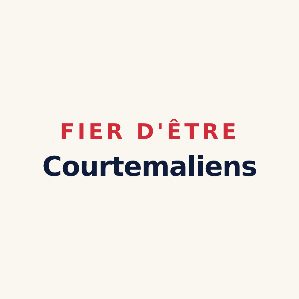 Tasse « Fier d'être Courtemaliens » — design pour Courtemaux